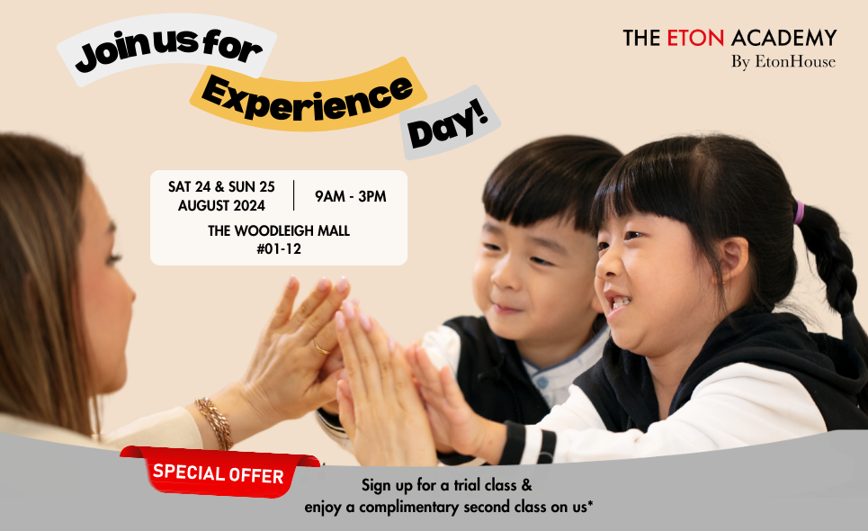 [The Eton Academy] Experience Day at Woodleigh Mall | 24 & 25 August